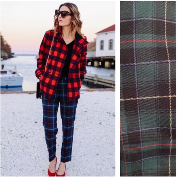 Talbots Pants - Talbots heritage trouser wool pants plaid 2p